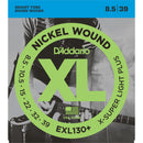 D'Addario EXL130+ Extra Super Light Plus XL Nickel Wound Electric Guitar Strings (6-String Set, 8.5 -39)