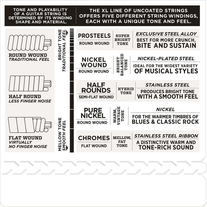 D'Addario EXL130+ Extra Super Light Plus XL Nickel Wound Electric Guitar Strings (6-String Set, 8.5 -39)