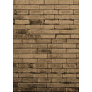 Westcott Brick Wall Art Canvas Backdrop with Hook-and-Loop Attachment (5 x 7', Brown)