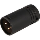 Cable Techniques CT-LPXLR-3M-K Low-Profile XLR 3-Pin Male Connector with Adjustable Side Cable-Exit (Black Cap)