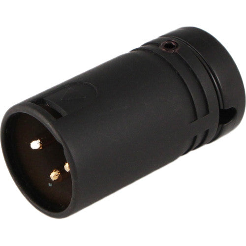 Cable Techniques CT-LPXLR-3M-K Low-Profile XLR 3-Pin Male Connector with Adjustable Side Cable-Exit (Black Cap)
