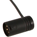 Cable Techniques CT-LPXLR-3M-K Low-Profile XLR 3-Pin Male Connector with Adjustable Side Cable-Exit (Black Cap)
