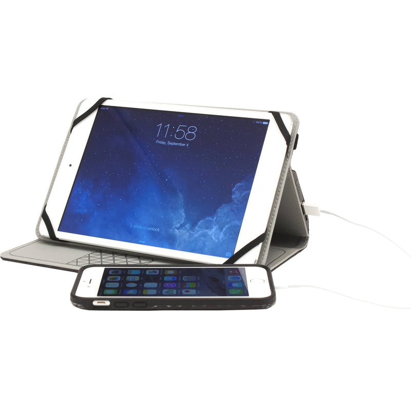 M-Edge Folio Power Case for 7 & 8" Tablets (Heather Gray)