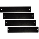 MuxLab Blank Filler Plates for 16-Port Rackmount Transceiver Chassis (Black, Set of 4)