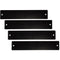 MuxLab Blank Filler Plates for 16-Port Rackmount Transceiver Chassis (Black, Set of 4)