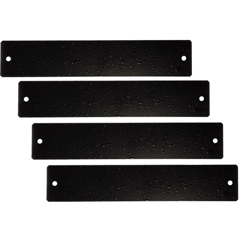 MuxLab Blank Filler Plates for 16-Port Rackmount Transceiver Chassis (Black, Set of 4)