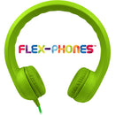 HamiltonBuhl Flex-Phones Foam Headphones for Children (Green)