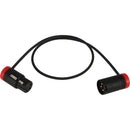 Cable Techniques CT-LPXR-18R Low-Profile 3-Pin Adjustable Angle Cable (Red Caps)