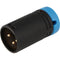 Cable Techniques CT-LPXLR-3M-B Low-Profile XLR 3-Pin Male Connector with Adjustable Side Cable-Exit (Blue Cap)