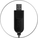 HamiltonBuhl MACH-2 Deluxe Multimedia USB Type-A Headset with Gooseneck Microphone