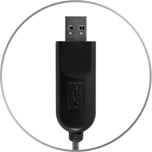 HamiltonBuhl MACH-2 Deluxe Multimedia USB Type-A Headset with Gooseneck Microphone