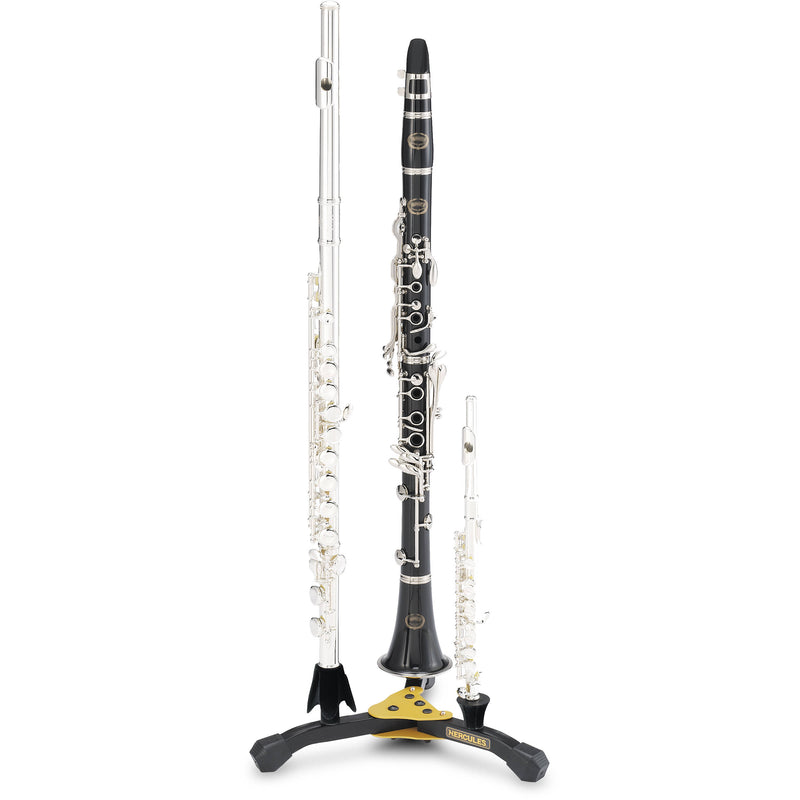 HERCULES Stands Two Clarinet/Flute & Single Piccolo Stand
