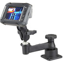RAM MOUNTS Horizontal GPS Base Mount with Swing Arm, Lowrance Mounting Base, & C-Size 1.5" Ball