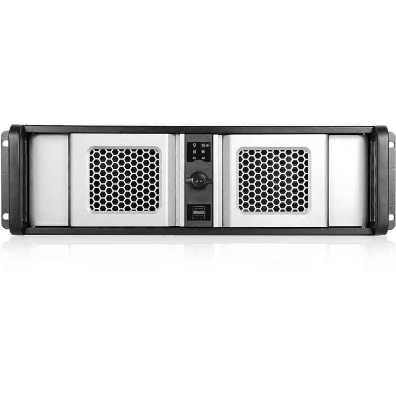 iStarUSA D Storm Series D-300SE 3U Compact Stylish Rackmountable Chassis (Silver Bezel)