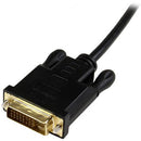 StarTech Mini DisplayPort to DVI Male Active Adapter Converter Cable (3', Black)