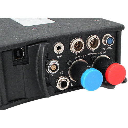 Cable Techniques 3.5mm TRS to Low-Profile XLRF Cable (Unbalanced, 18", Blue Cap)