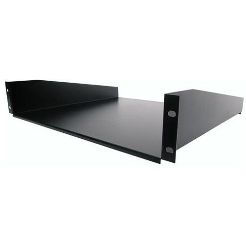 StarTech 2 RU Standard Universal Server Rack Cabinet Shelf (Black)