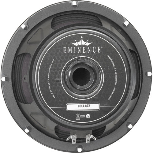 Eminence Beta-8CX 500W 8" (203.3mm) 8 Ohm Mid-Range Loudspeaker Driver