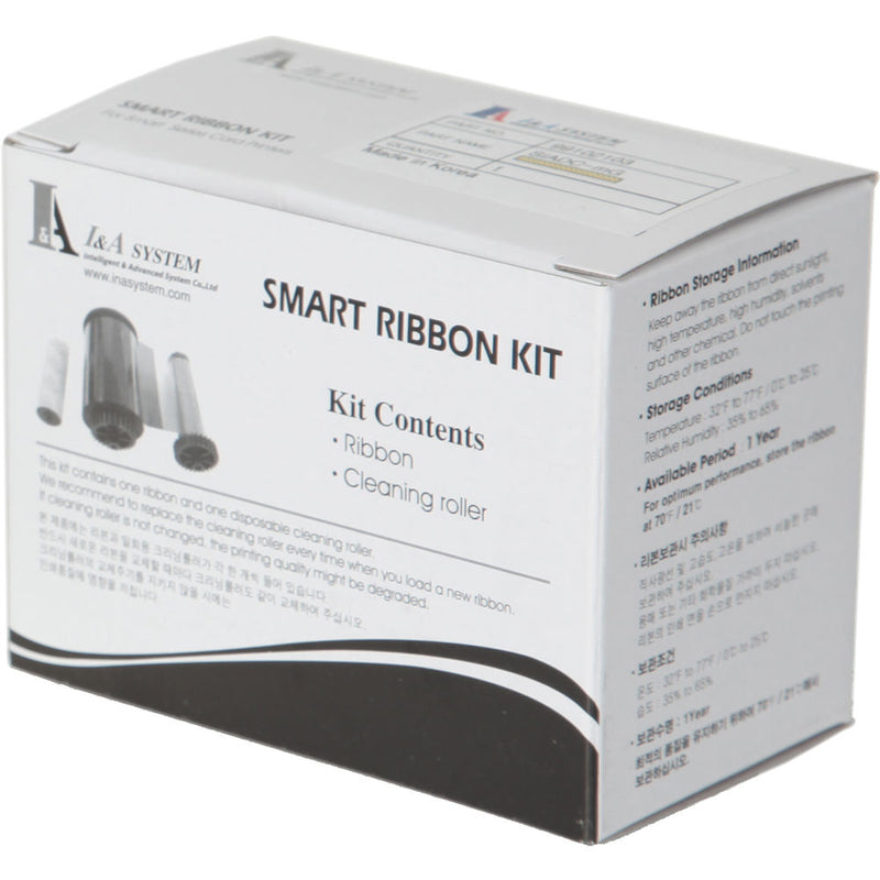 IDP SIADC-P-MG Resin Metallic Gold Ribbon with Disposable Cleaning Roller for SMART-30S/SMART-50 Printers (1,200 Cards/Roll)