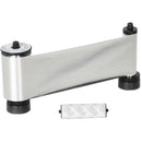 IDP SIADC-P-MS Resin Metallic Silver Ribbon with Disposable Cleaning Roller for SMART-30S/SMART-50 Printers (1,200 Cards/Roll)