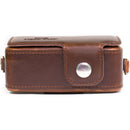 MegaGear Form-Fitted Leather Camera Case for Canon PowerShot SX280 HS (Brown)