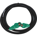 Lex Products Male to Female 16 Series Cam-Type 100A 2 AWG SC Feed Cable (50', Green)