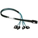iStarUSA miniSAS SFF-8087 to 4x SATA with Latch Reverse Breakout Cable (19.7")