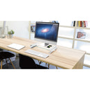 j5create Aluminum & Tempered Glass Monitor Stand with USB Hub