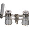 LaScala Optics 3x25 Iolanta Lorgnette Opera Glasses (Platinum & Silver)