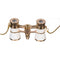 LaScala Optics 3x25 Carmen Opera Glasses with Red LED Flashlight (White / Gold)