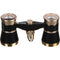 LaScala Optics 3x25 Othello Opera Glasses with Red Flashlight (Black & Gold)
