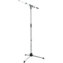 K&M 210/9 Tripod Microphone Stand with Telescoping Boom (Chrome)