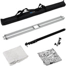 FotodioX Pro Studio Solutions Sun Scrim Collapsible Frame Reflector Kit with Boom Handle and Bag (4x4')
