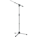 K&M 210/8 Tripod Microphone Stand with Telescoping Boom (Chrome)