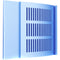 iStarUSA D-400 Front Bezel Door (4 RU, Blue)