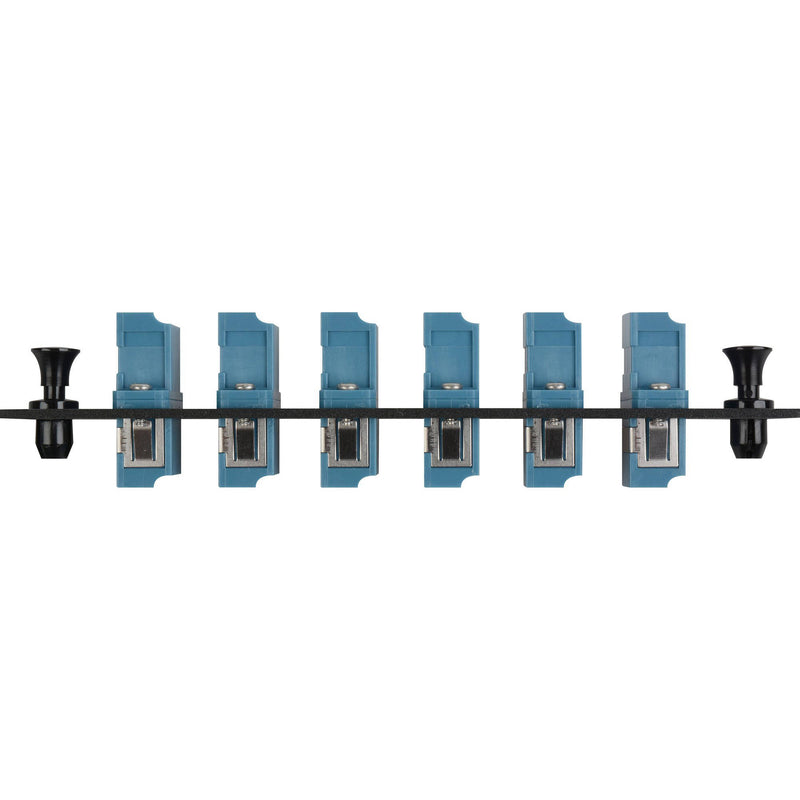 Camplex 6-Port LC Duplex Singlemode Fiber Adapter Plate Module with Ceramic Connectors (Blue)