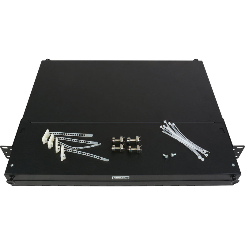 Camplex 1RU Adjustable Fiber Enclosure for 19"/23" Racks (Holds 3 Modules/72 Fibers)