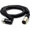 Remote Audio Low-Profile XLR5F to XLR5M Balanced Coiled Stereo Jumper Cable (2' Collapsed, 7' Extended)