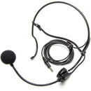 Azden HS-12H Unidirectional, Behind the Head, Headworn Microphone with Professional 4-Pin "HIROSE" Connector