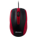 Verbatim Wired Notebook Optical Mouse (Red)