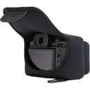 MegaGear MG053 Ultralight Neoprene Case with Carabiner for Olympus OM-D E-M1 & 12-40mm (Black)