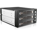iStarUSA Two 5.25" to Three 3.5"/2.5" SAS SATA 6Gbps HDD SSD Hot-Swap Rack with Key Lock