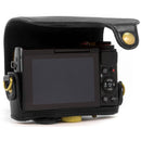MegaGear Ever Ready PU Leather Camera Case with Strap for Canon PowerShot G7 X (Black)
