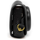 MegaGear Ever Ready PU Leather Camera Case with Strap for Canon PowerShot G7 X (Black)