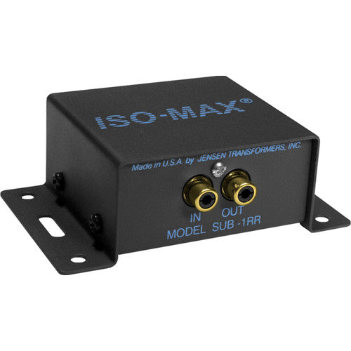Jensen Transformers Iso-Max SUB-1RR Single-Channel Subwoofer Isolator (RCA In/Out)