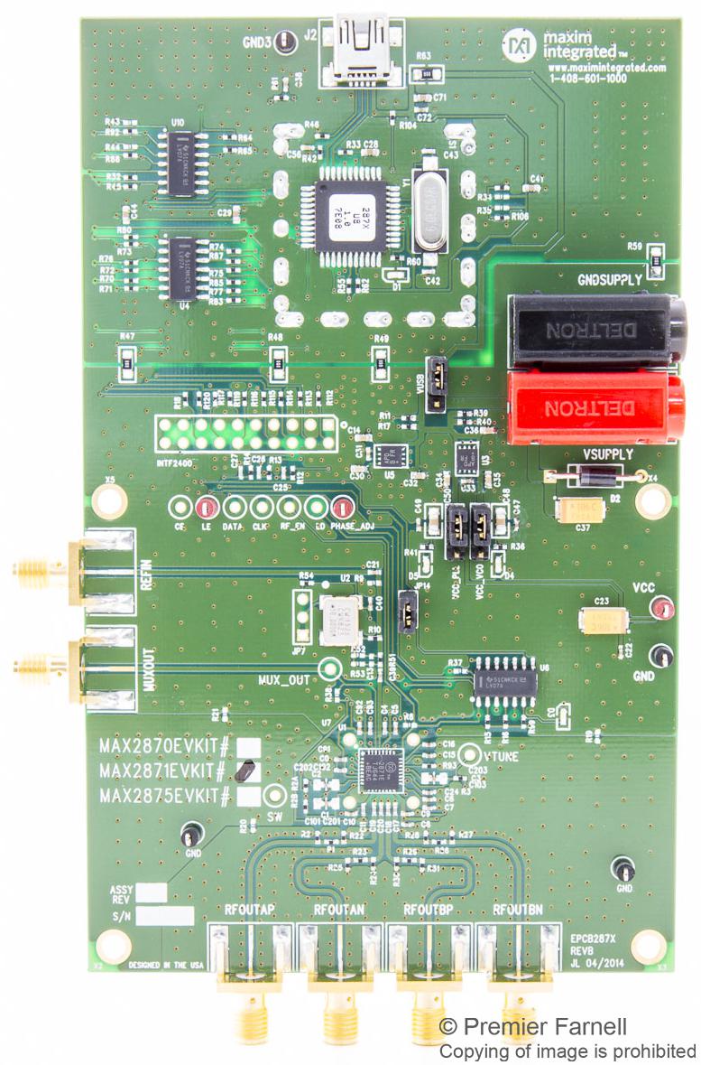 Buy in India ANALOG DEVICES MAX2871EVKIT# Evaluation Board, MAX2870 ...
