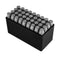 MULTICOMP PRO MP011896 Dot Number and Letter Stamp, Chrome Vanadium Steel, 8mm, A to Z/ & /0 to 8, 36 Pieces
