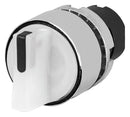 EAO 46-2W28.3CV0.001 Switch Actuator, 2 Position, 30mm, White, EAO 46 Series 22.3mm Illuminated Selector Switches, IP65