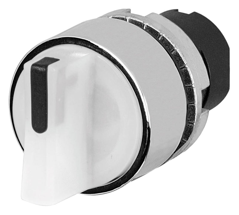 EAO 46-2W28.3CV0.001 Switch Actuator, 2 Position, 30mm, White, EAO 46 Series 22.3mm Illuminated Selector Switches, IP65