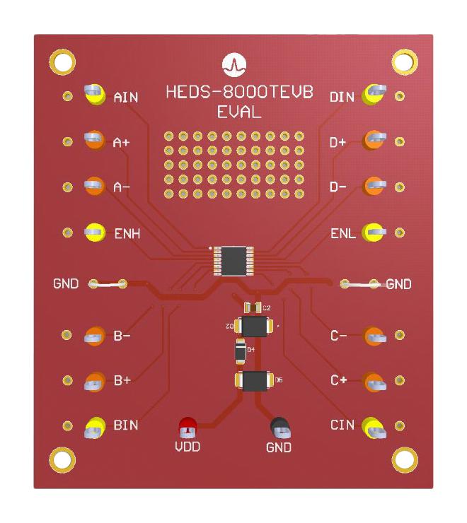 BROADCOM HEDS-8000TEVB Evaluation Board, AELT-8000, TSSOP-16, Differential Line Driver